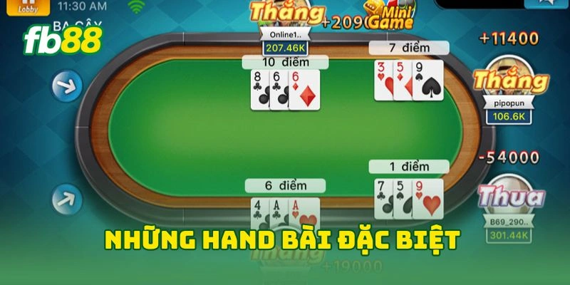 3 Cây Tại FB88 - Làm Chủ Game Bài Dân Gian Dễ Chơi Dễ Thắng! 2 Những hand bài đặc biệt